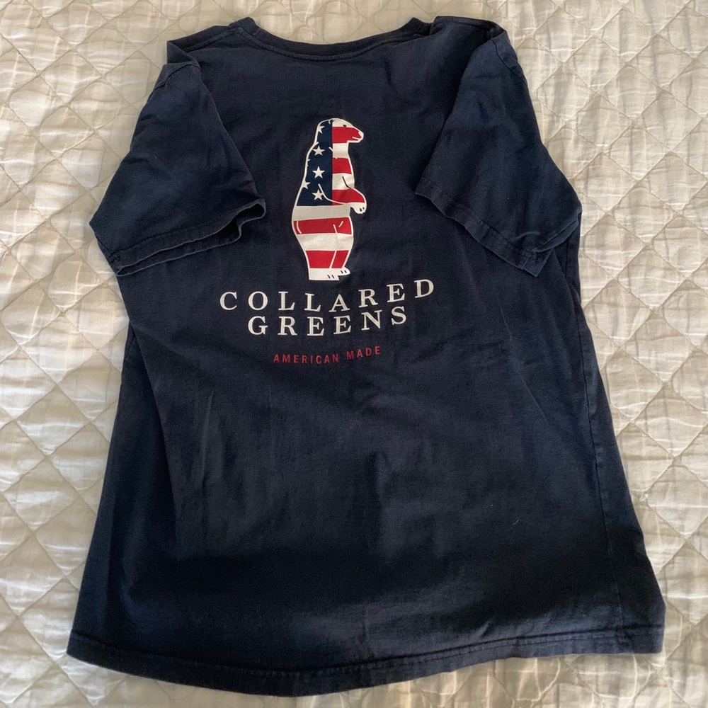 Collared Greens short sleeve shirt.